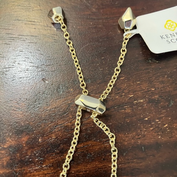 Kendra Scott Elaina Adjustable Chain Bracelet in Iridescent Drusy - Picture 6 of 7